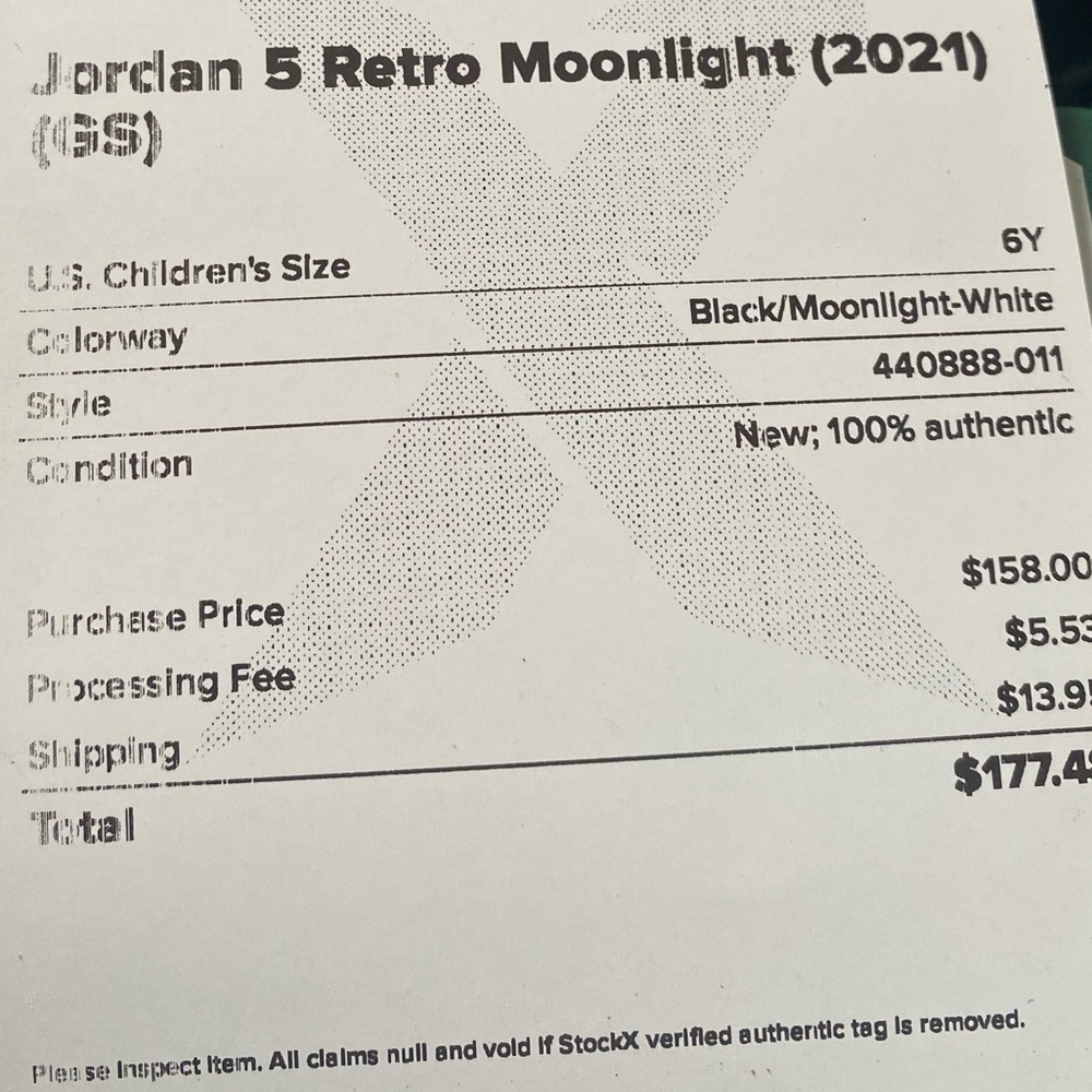 Jordan 5 retro (moonlight gs)